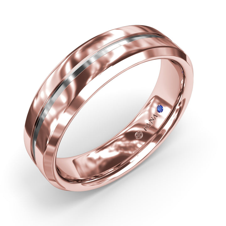 High Polish Bevel Edge Mens Band
