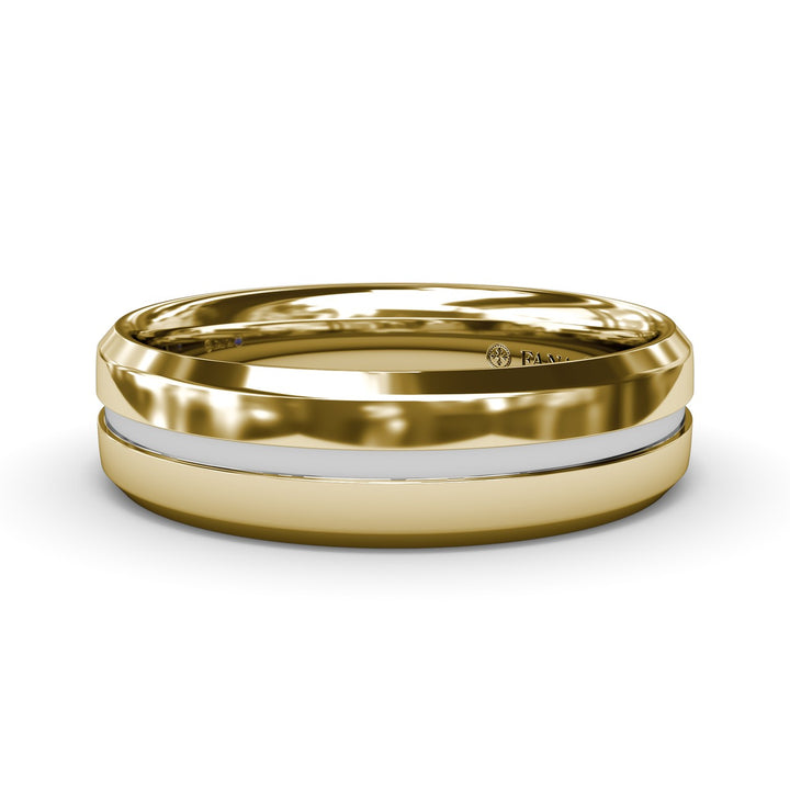 High Polish Bevel Edge Mens Band