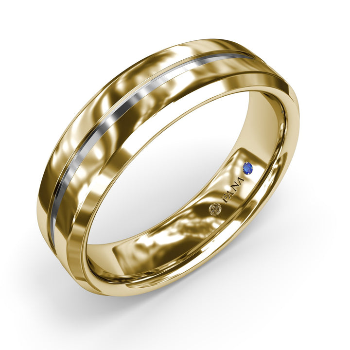 High Polish Bevel Edge Mens Band