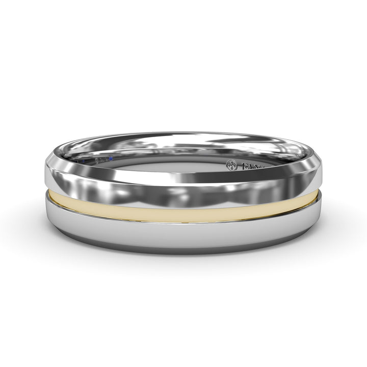 High Polish Bevel Edge Mens Band