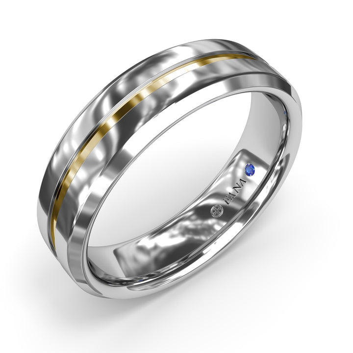 High Polish Bevel Edge Mens Band
