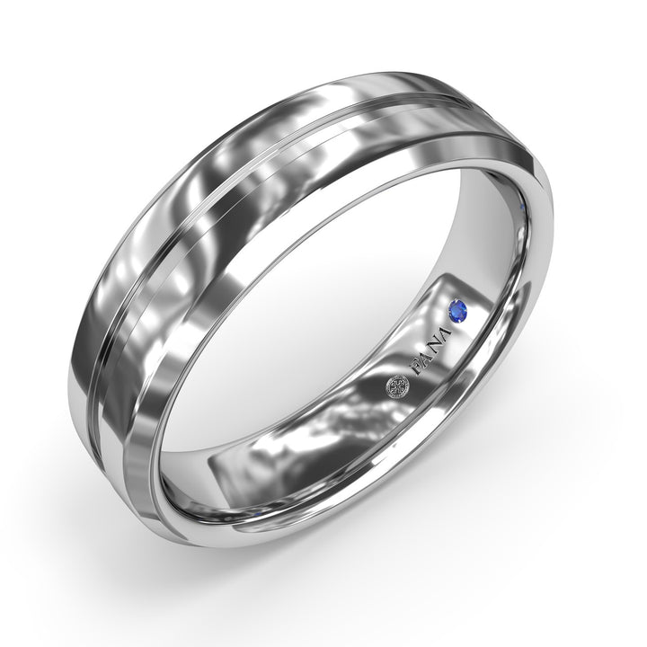 High Polish Bevel Edge Mens Band