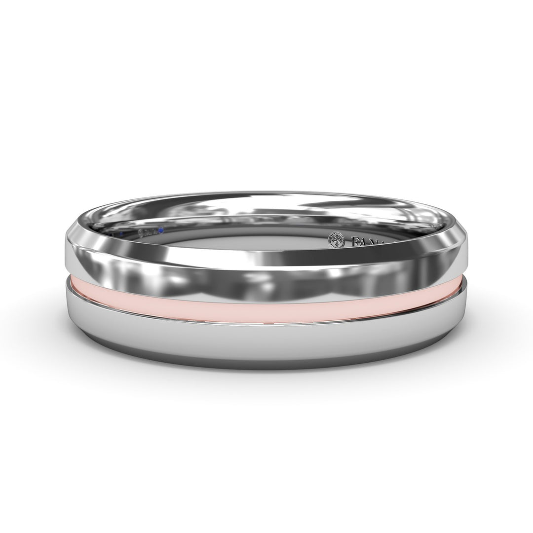High Polish Bevel Edge Mens Band