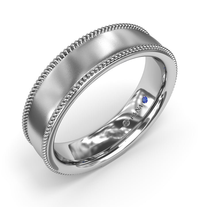Sandblast Finish Mens Band