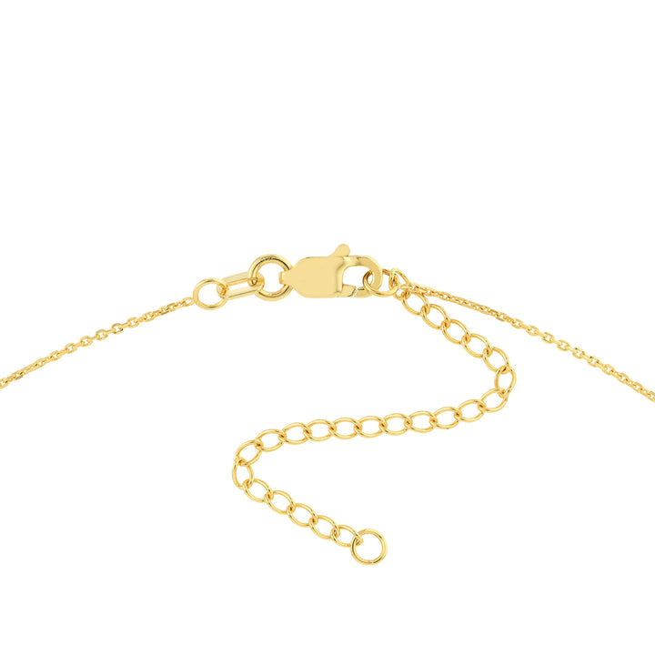 E2W Small Sideways Cross Adjustable Necklace