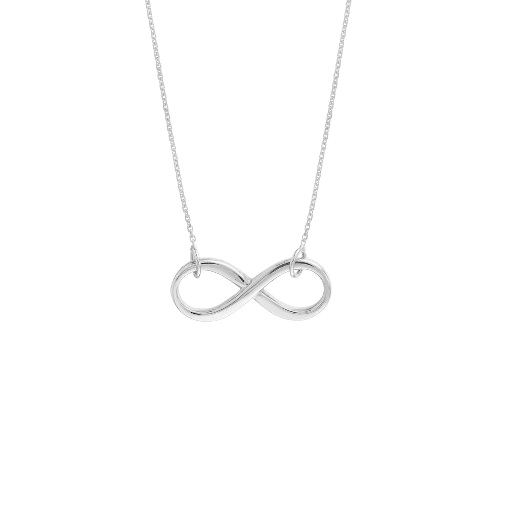 Plated Sterling Silver Infinity Necklace