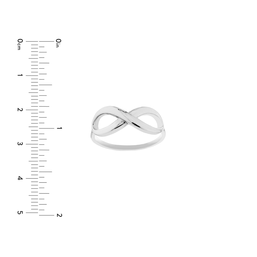 Plated Sterling Silver Infinity Ring