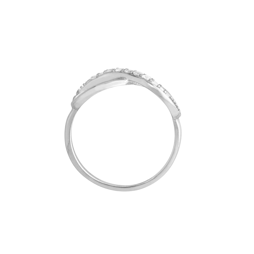 Half-CZ Infinity Ring