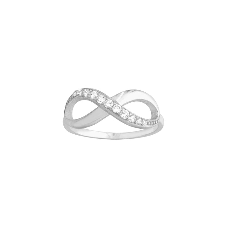 Half-CZ Infinity Ring