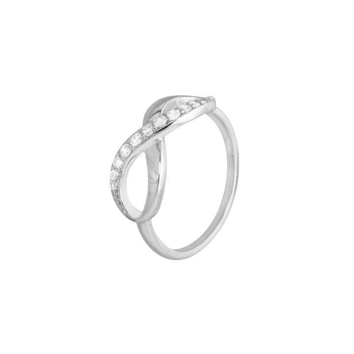 Half-CZ Infinity Ring