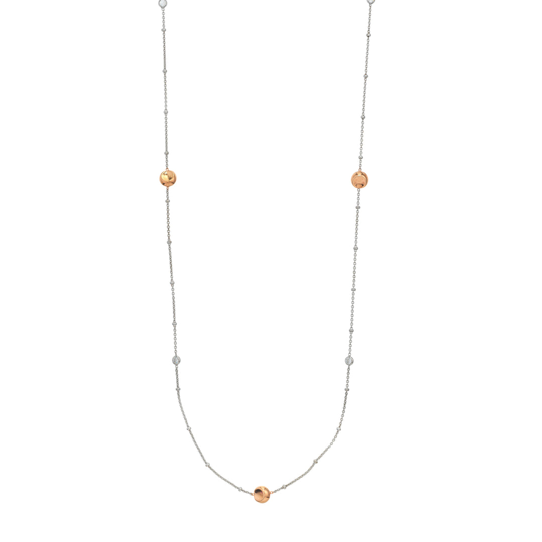 Long And Lovely R/p Bead W/cz Stat Neck