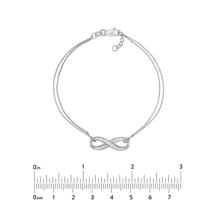 CZ Infinity Adjustable Bracelet