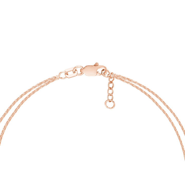 Plated Sterling Silver Sideways CZ Cross Bracelet