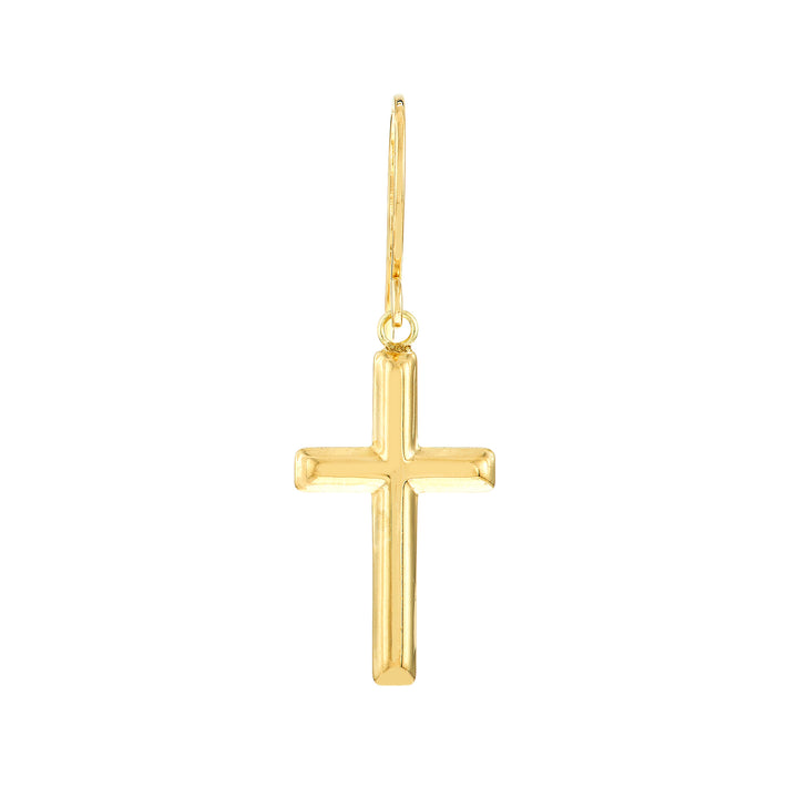 Cross Dangle Earrings on Fish Hook