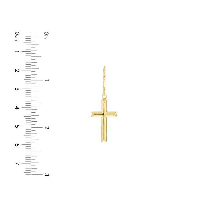 Cross Dangle Earrings on Fish Hook