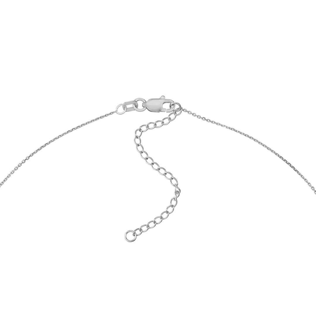 Sideways Mini CZ Heart Adjustable Necklace