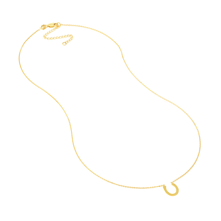 Mini Horseshoe Adjustable Necklace