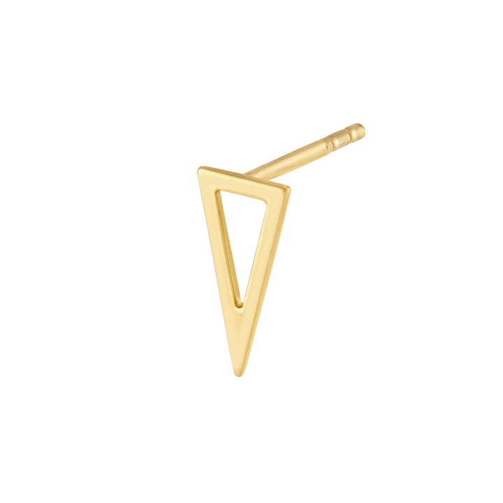 Open Pyramid Stud Earrings on Post Back