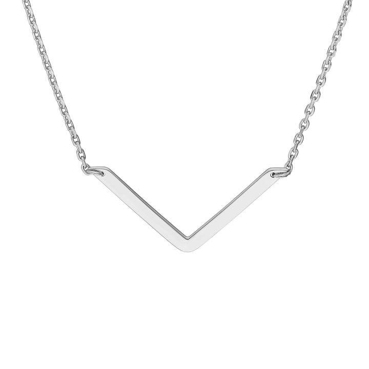 V on Chain Drop Adjustable Necklace