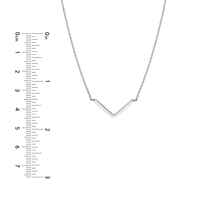 V on Chain Drop Adjustable Necklace
