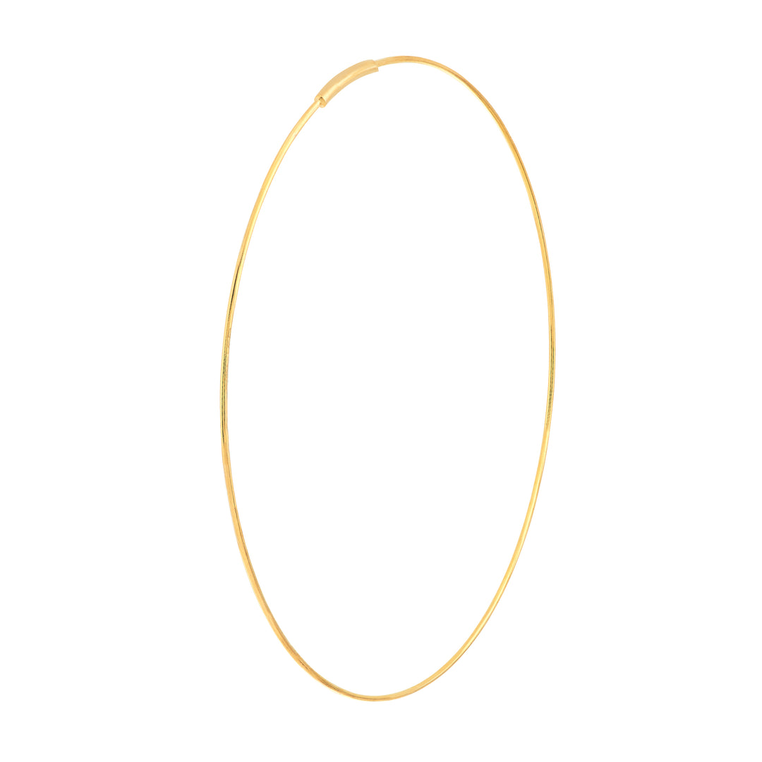 60mm Endless Wire Hoop Earrings