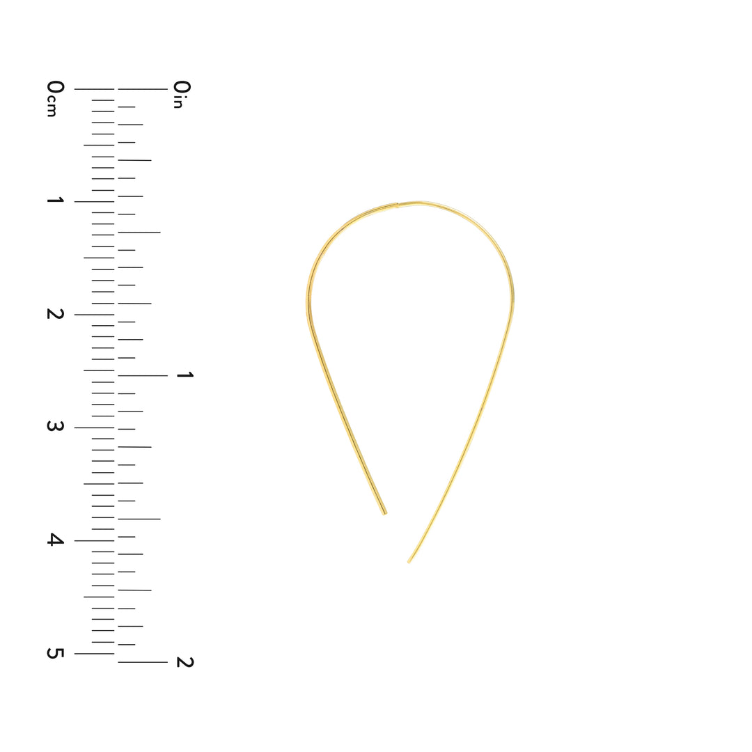 Curved Flat Wire Earrings
