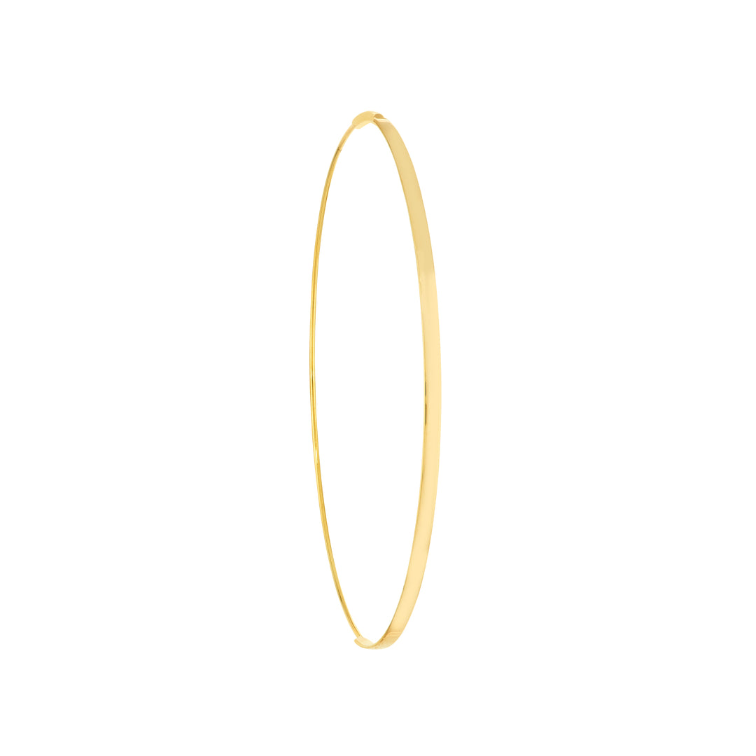 60mm Flat Wire Endless Hoop Earrings