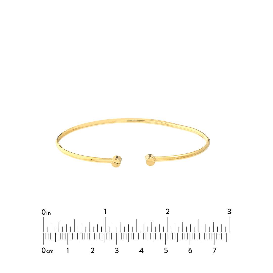 Cuff Bangle with Round Ends