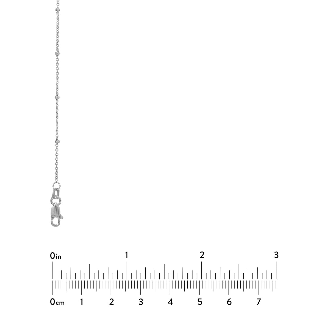Saturn Chain Bezel Long Necklace