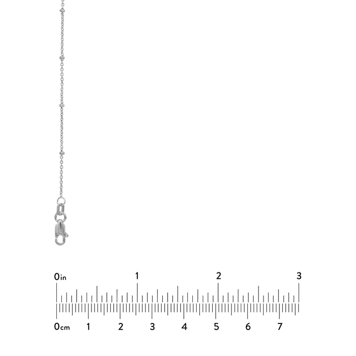 Saturn Chain Bezel Long Necklace