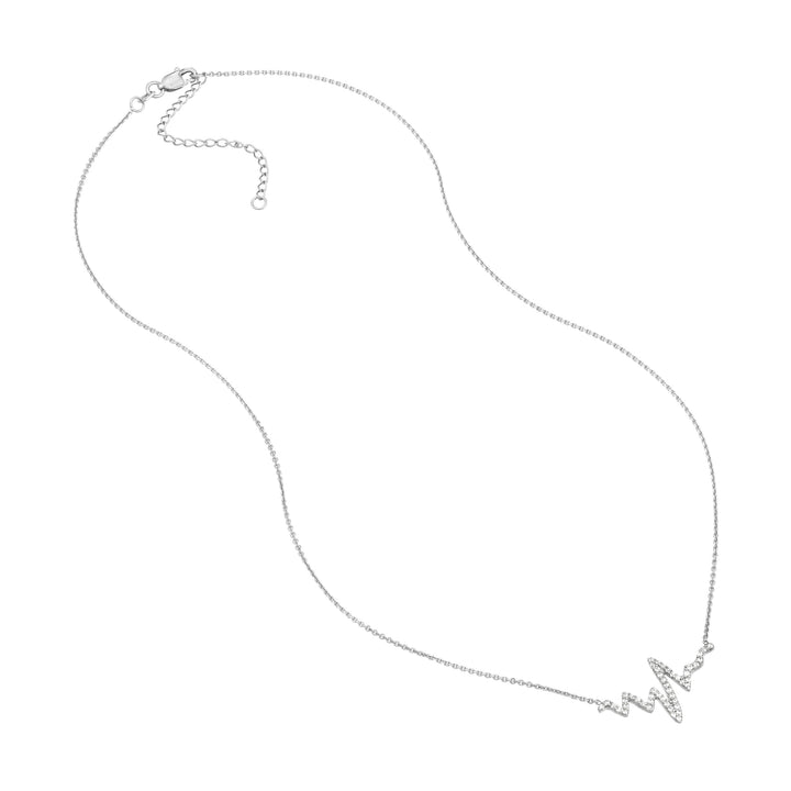 CZ Heartbeat Adjustable Necklace