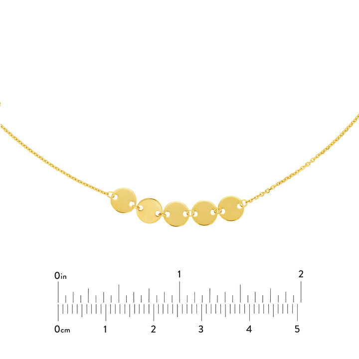 Mini Disc Quintet Adjustable Choker