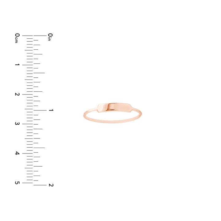 Small ID Bar Wire Ring