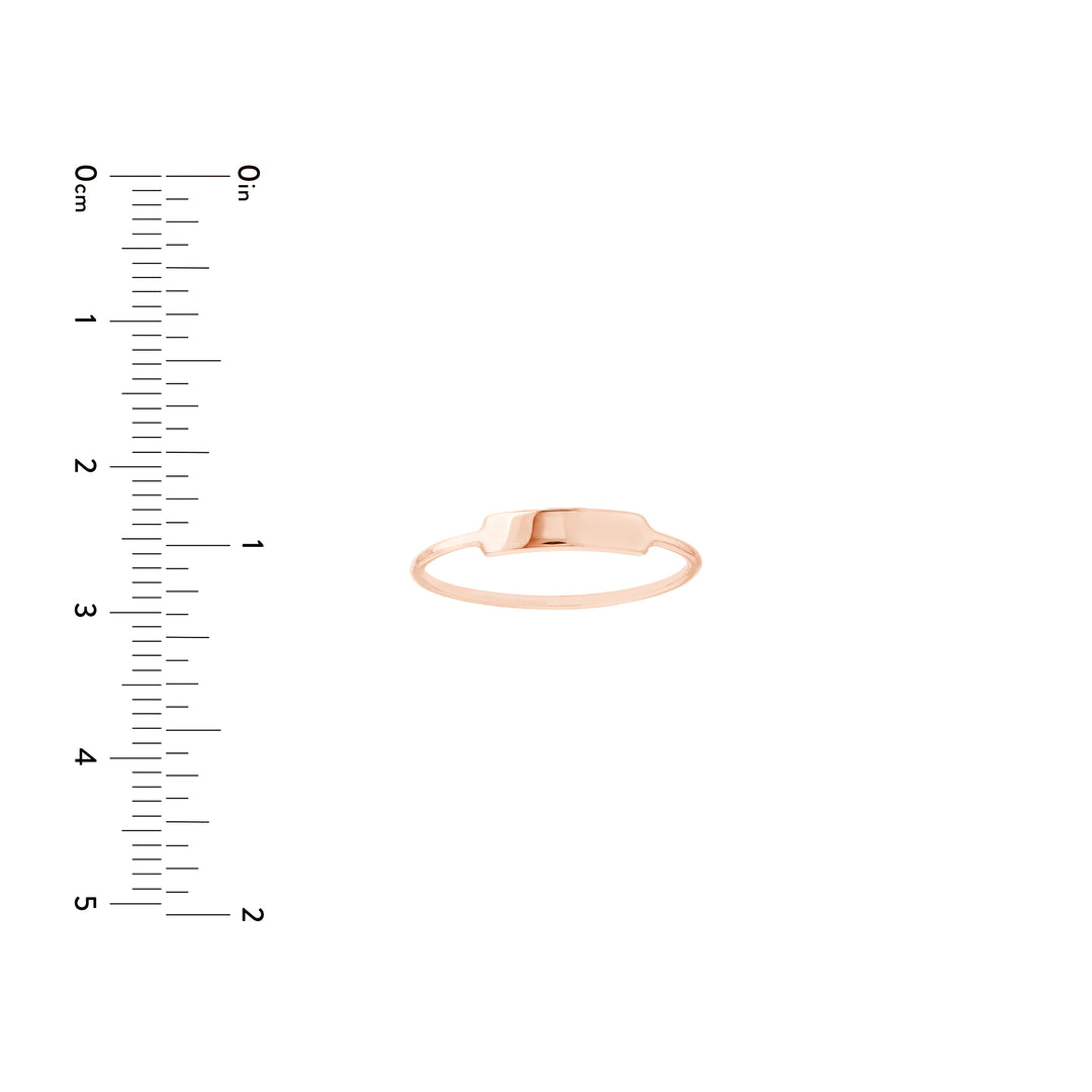 Small ID Bar Wire Ring