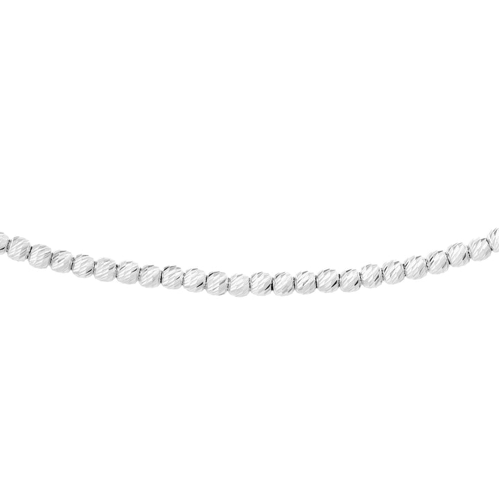 Diamond-Cut Bead Adjustable Choker
