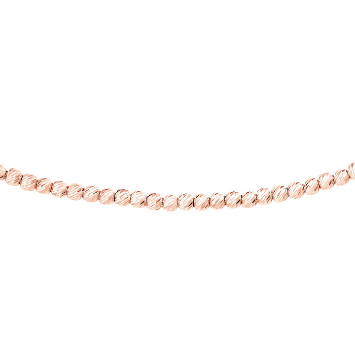 Diamond-Cut Bead Adjustable Choker