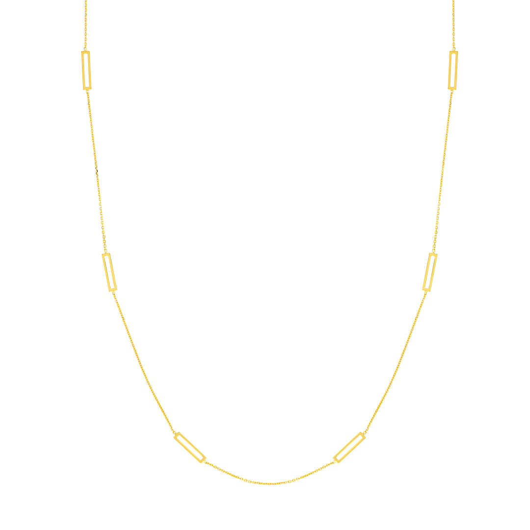 Open Bar Stations Adjustable Necklace