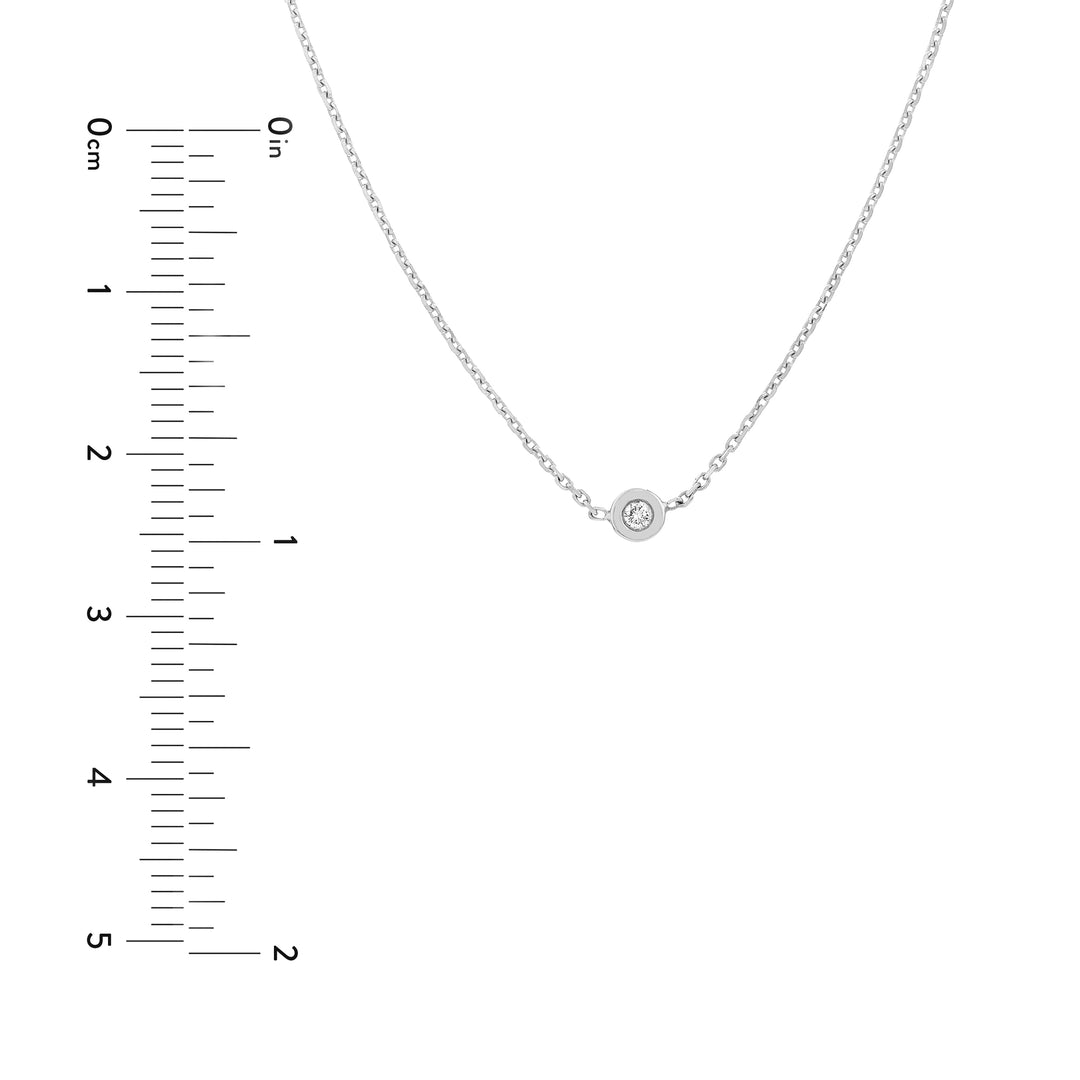 Bezel Set Diamond Adjustable Choker