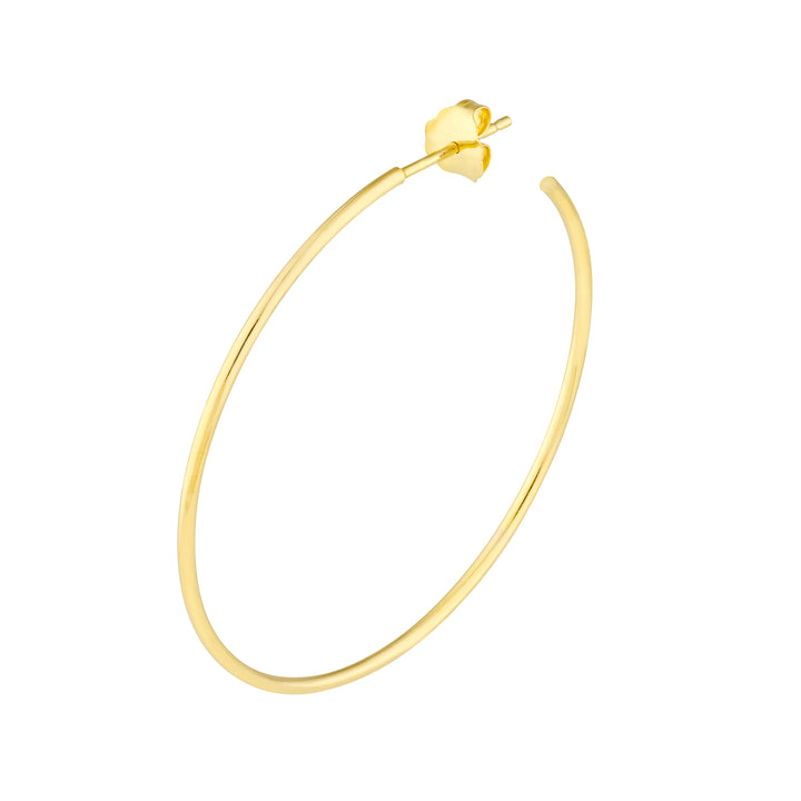 40mm x 1.2mm Hoop Post Earrings