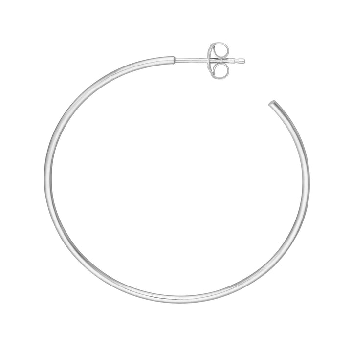 40mm x 1.2mm Hoop Post Earrings