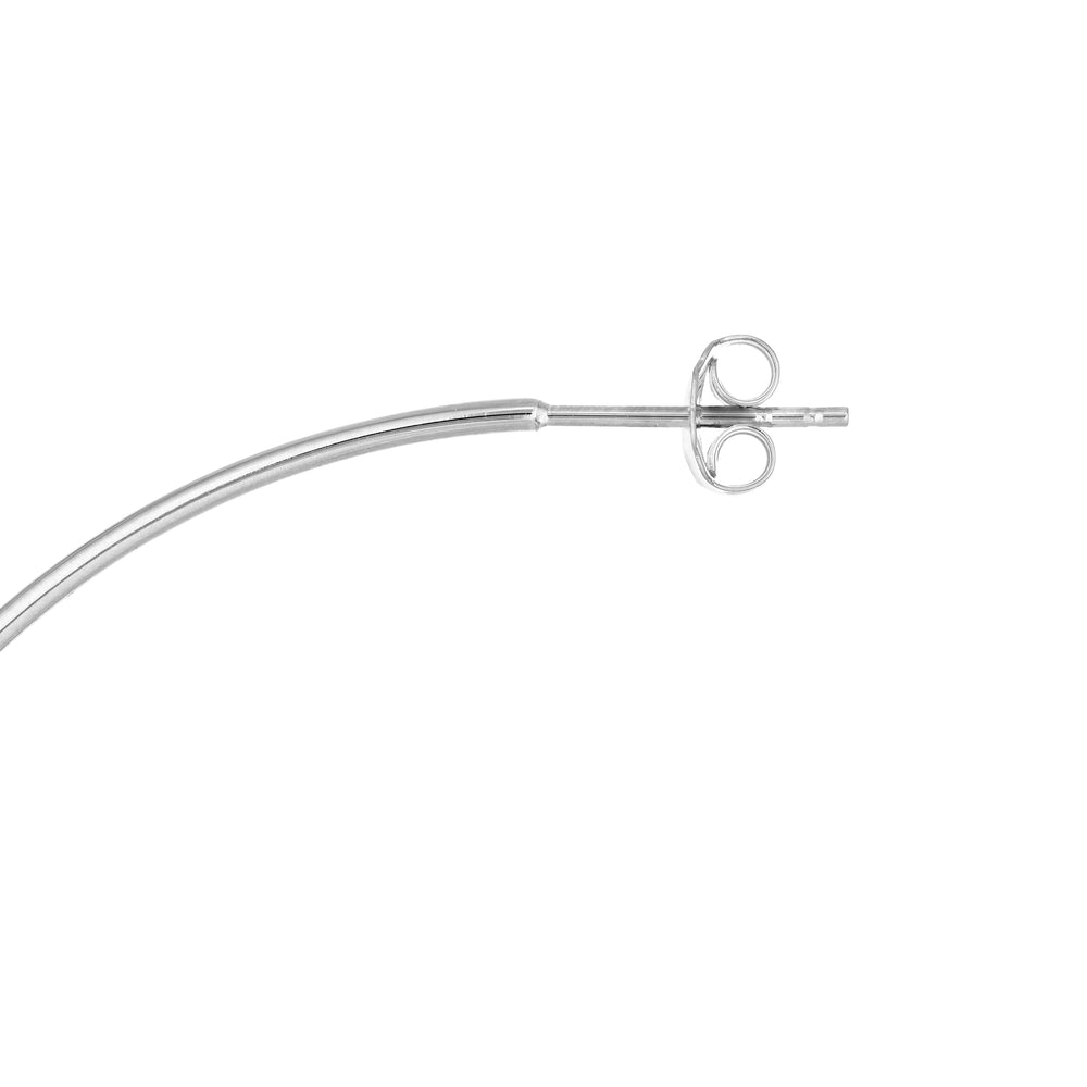 60mm x 1.2mm Hoop Post Earrings