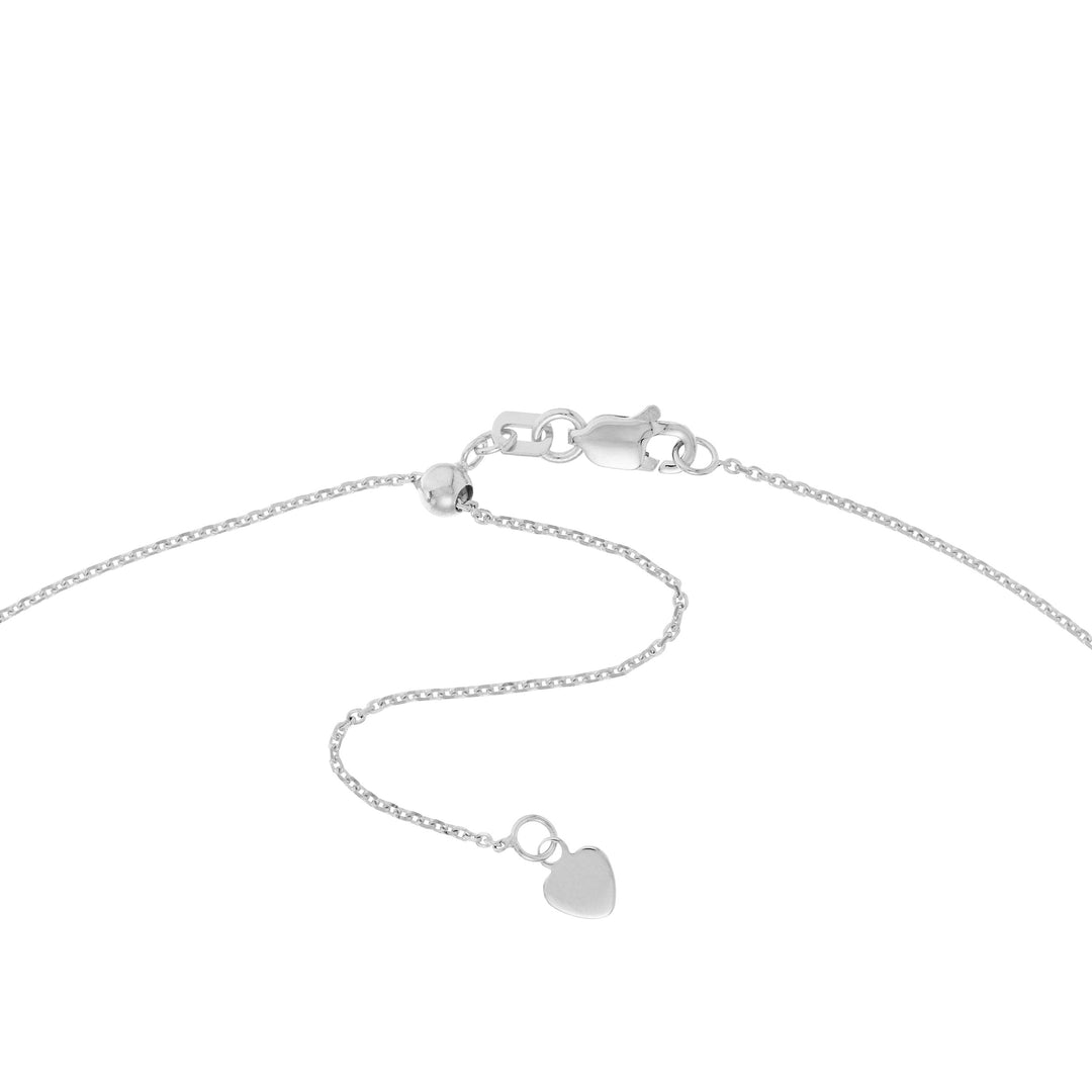 CZ Bezel Station and Drop Adjustable Choker