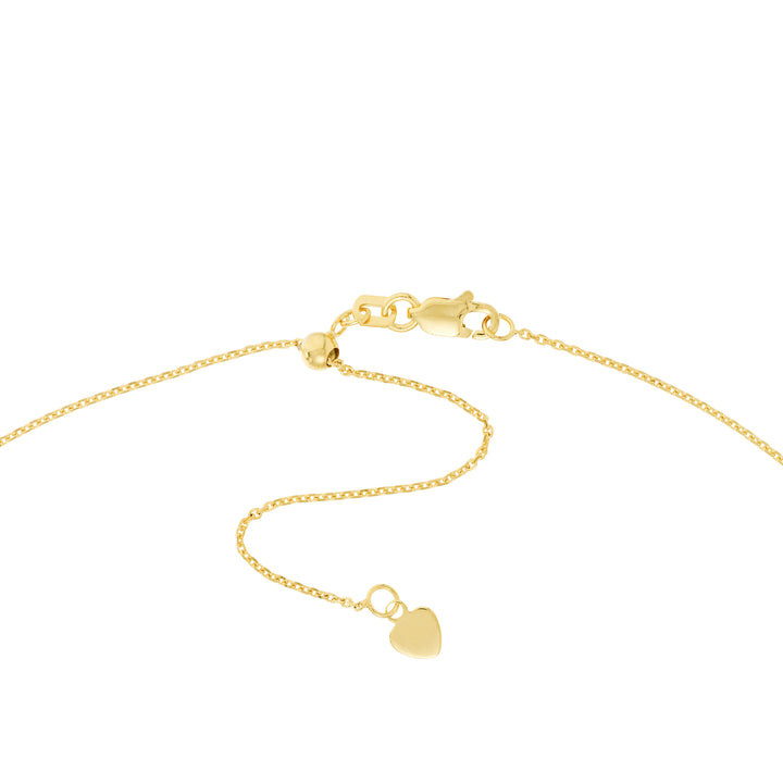 CZ Bezel Station and Drop Adjustable Choker