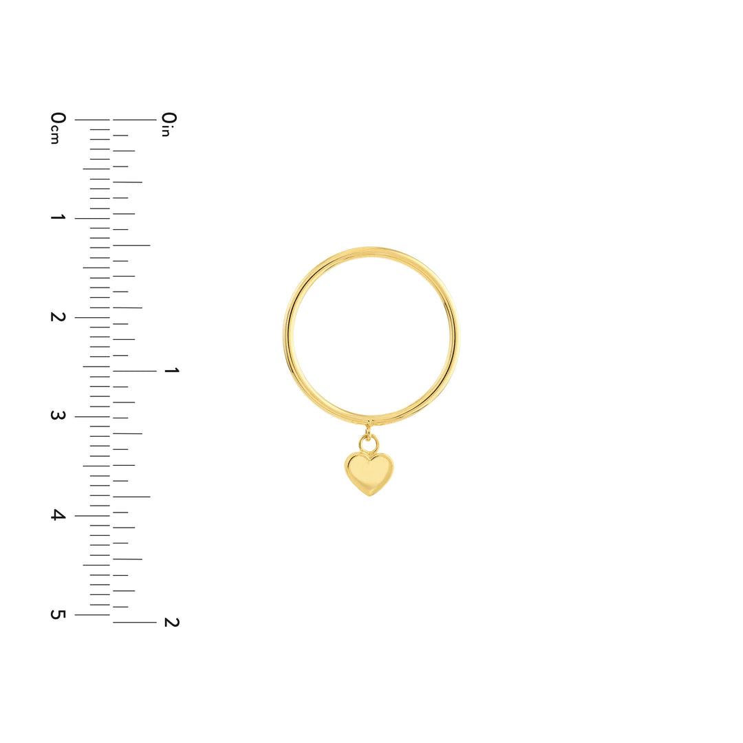 Dangle Heart Wire Ring