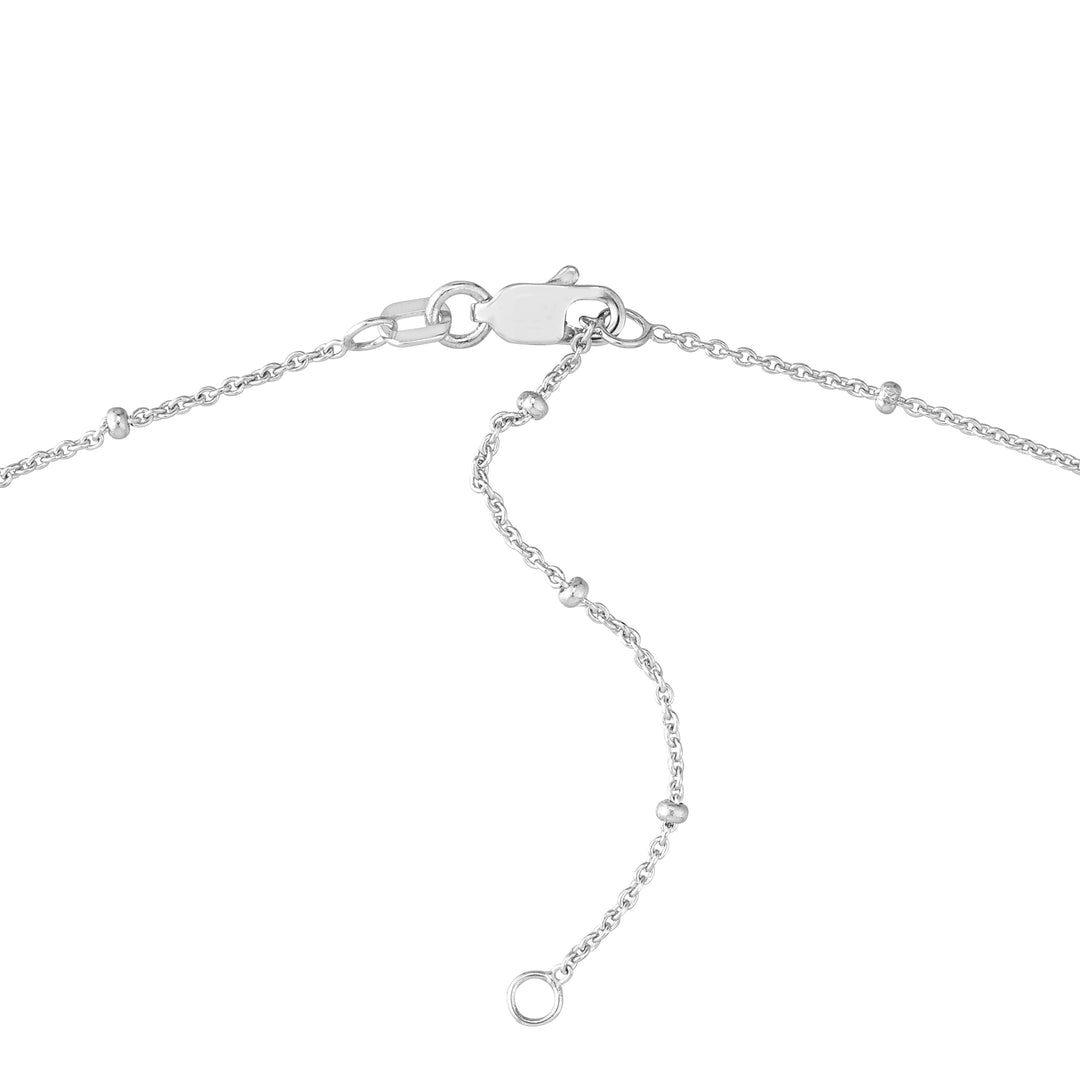 Diamond Star Bezels and Beads Necklace