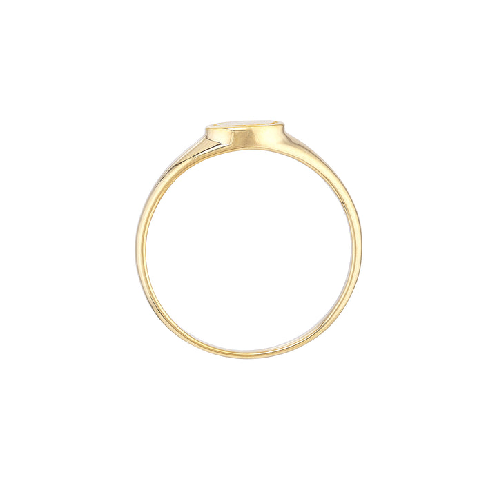 Engravable Mini Oval Signet Ring