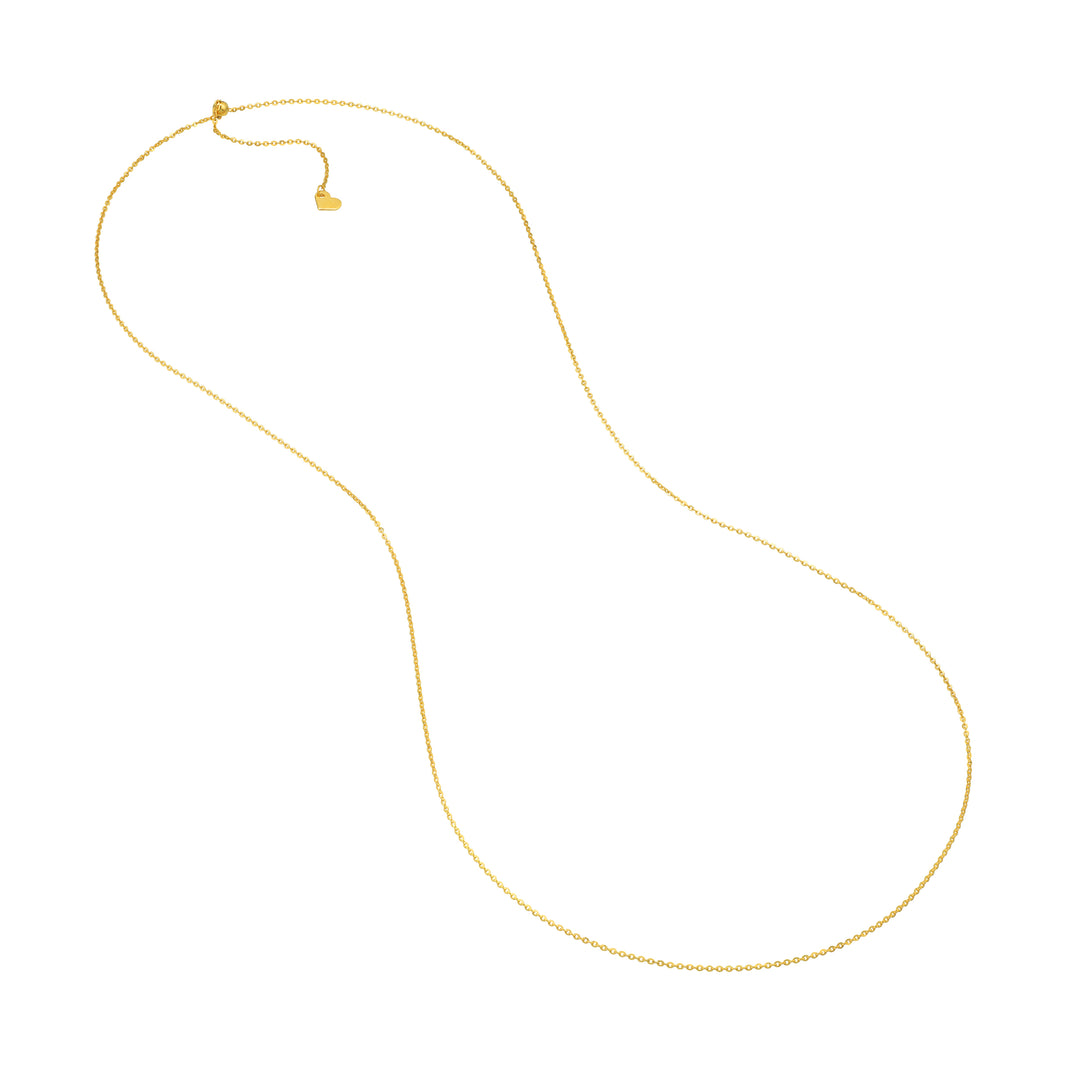 1.1mm D/C Brill Cable Chain with Slider Bead