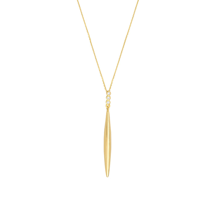 Diamond Trio Bombe Marquise Drop Necklace