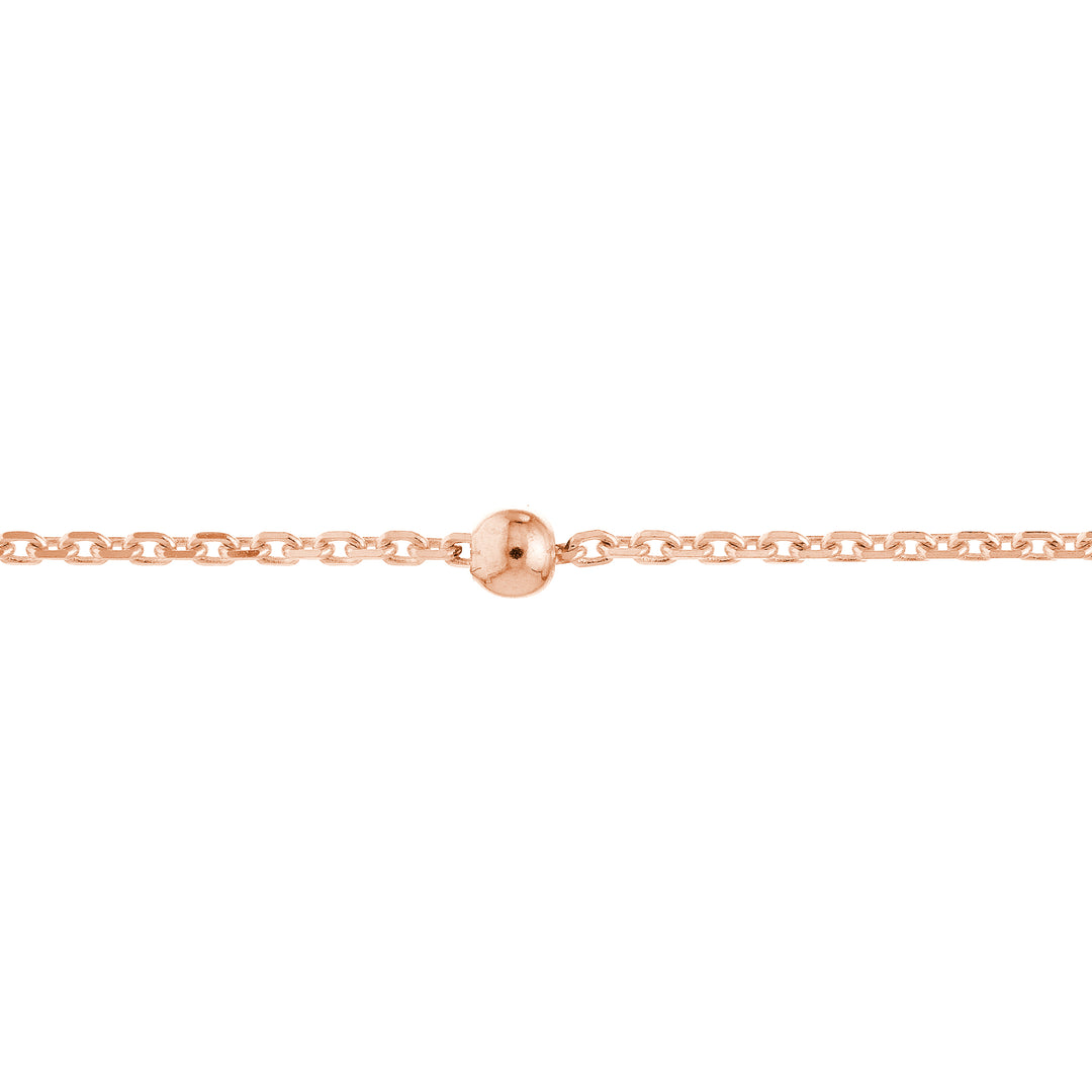 Bead Station on D/C Cable Chain Bracelet
