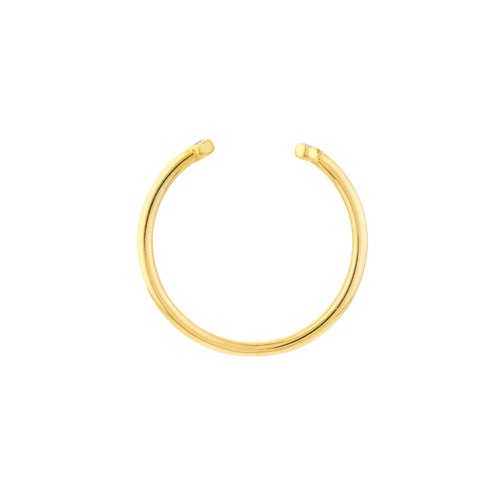 Diamond-Tipped Open Wire Ring